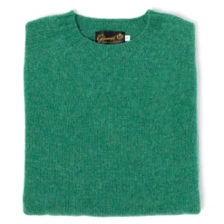 Glenugie X Mj: Pure Wool Round Jumper Sweater - Pure Soft Shetland