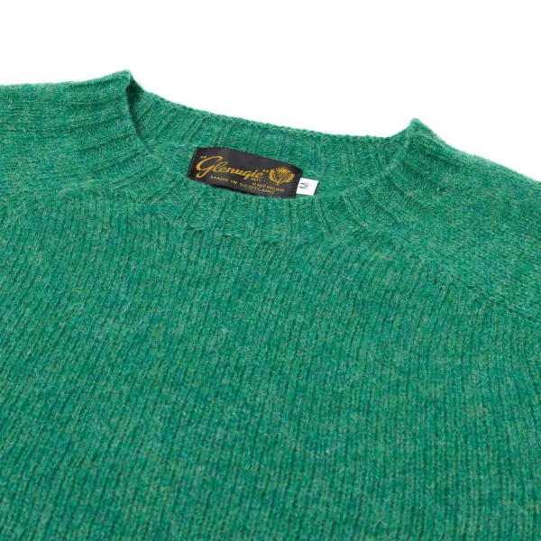 Glenugie X Mj: Pure Wool Round Jumper Sweater - Pure Soft Shetland