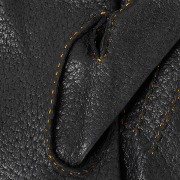 Thomas Riemer Wien Glove "Auerberg" Made Of Peccary Leather With Cashmere Lining - Hand S