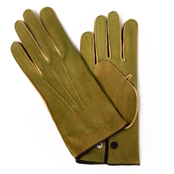 Thomas Riemer Wien Gloves "Belvedere" Made Of Deerskin With Cashmere Lining - Hand Sewn