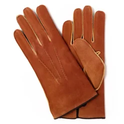 Thomas Riemer Wien Gloves "Belvedere" Made Of Deerskin With Cashmere Lining - Hand Sewn