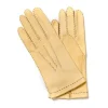Thomas Riemer Wien Gloves "Offizier" Made Of Beige Deerskin
