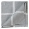 Simonnot-Godard Gray Handkerchief "Symphony" In Cotton - Hand-Rolled