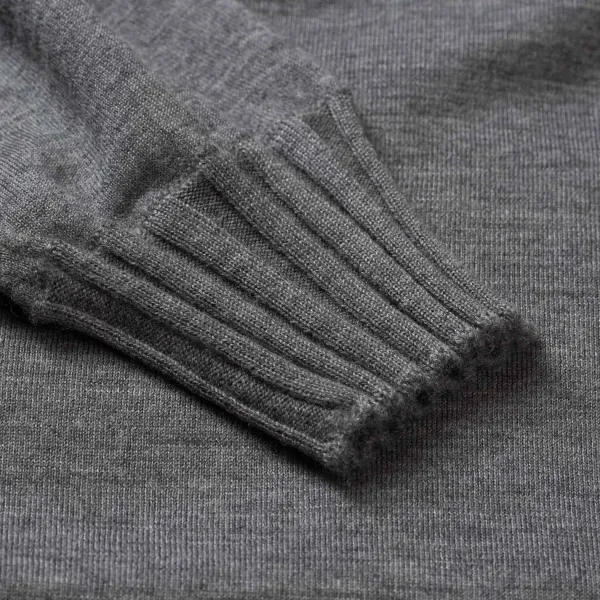 Cesare Attolini Gray Pullover "Duvet" Made Of Pure Cashmere