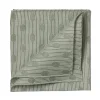 Simonnot-Godard Green Patterned Cotton Pocket Square