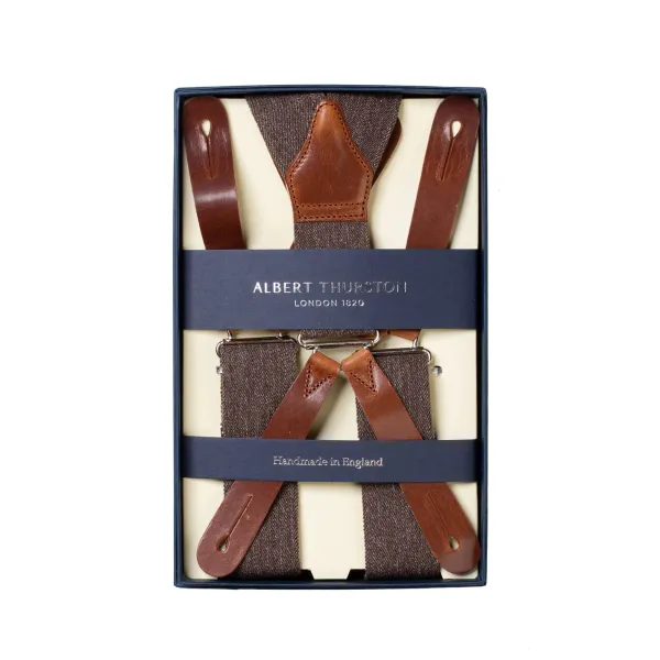 Albert Thurston Greige-Colored Suspender "Gangs Of New York" To Button