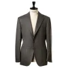 Cesare Attolini Grey Suit "Flanella Pipi" Made Of English Wool By Fox Brother'S - Pure