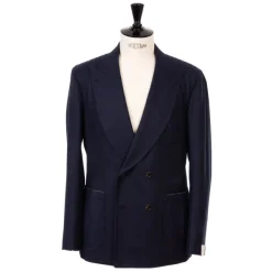 Orazio Luciano Jacket "Bombato Elegante" Made Of Pure Wool Flannel From Standeven - P