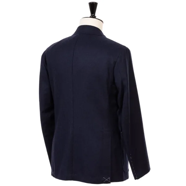 Orazio Luciano Jacket "Bombato Elegante" Made Of Pure Wool Flannel From Standeven - P