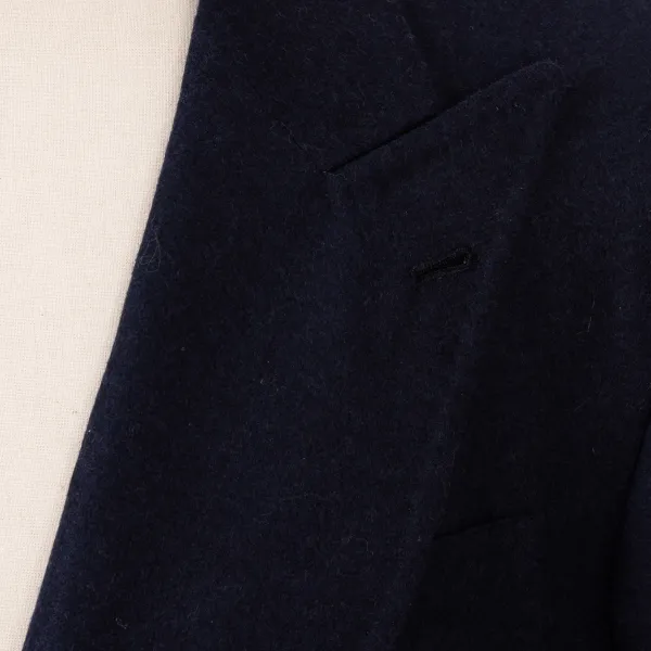 Orazio Luciano Jacket "Bombato Elegante" Made Of Pure Wool Flannel From Standeven - P