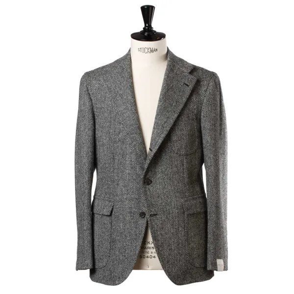 Orazio Luciano Jacket "Cool King" Made Of Original Harris Tweed - Purely Handcrafted