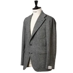 Orazio Luciano Jacket "Cool King" Made Of Original Harris Tweed - Purely Handcrafted