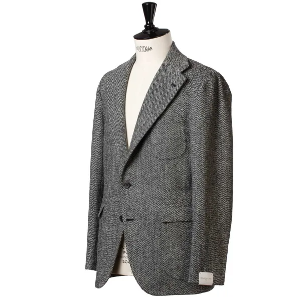 Orazio Luciano Jacket "Cool King" Made Of Original Harris Tweed - Purely Handcrafted