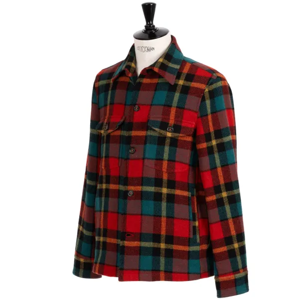 Valstar Jacket "Steve Overshirt" In Plaid Wool Flannel