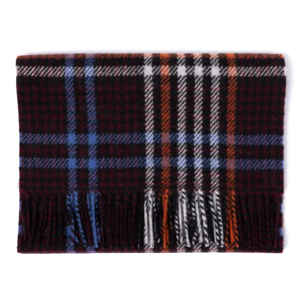 Joshua Ellis X Mj: Heritage Classic Tartan Check Scarf In Pure Scottis
