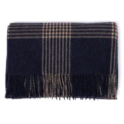 Joshua Ellis X Mj: Plaid Blanket "New Home Plaid" In Lambswool And Alp