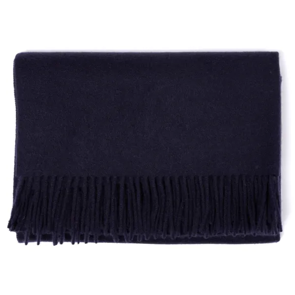 Joshua Ellis X Mj: Ripple Plain Stole Scarf In Pure Scottish Cashmere