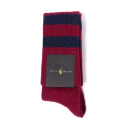Sozzi Knee Sock "College Stripe" From A Cashmere Blend