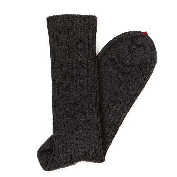 Sozzi Knee Sock "Luxury Rib" Made Of Cashmere And Silk