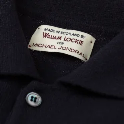 William Lockie Knitted Polo "Oxton Sportshirt" Made Of Fine Scottish 1-Ply Cashmere