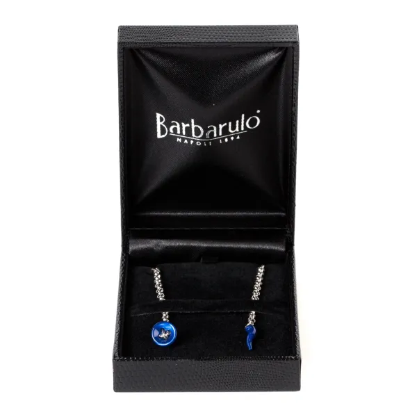 Barbarulo Napoli Lapel Chain "Zappa Di Gallina" Made Of Sterling Silver - Purely Handcr
