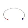 Barbarulo Napoli Lapelchain "Lapislazzuli" Made Of Sterling Silver - Purely Handcrafted