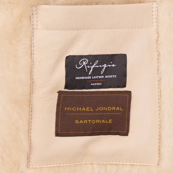 Rifugio Leather Jacket "New Luxury Bomber" From Grown Lambskin - Handmade