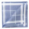 Simonnot-Godard Light Blue Patterned Handkerchief "Sarabande" Made Of Cotton
