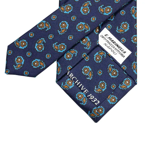 E. Marinella Limited Edition - Blue Tie "Archivio 1932"