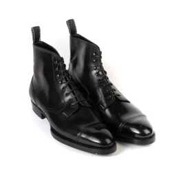 Saint Crispin's Limited Edition - Boot "Toe Cap Derby American" Made Of Original Horween Shell Cordovan