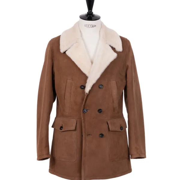 Rifugio Limited Edition: Caban Jacket "New Robert" From Grown Lambskin - Handm