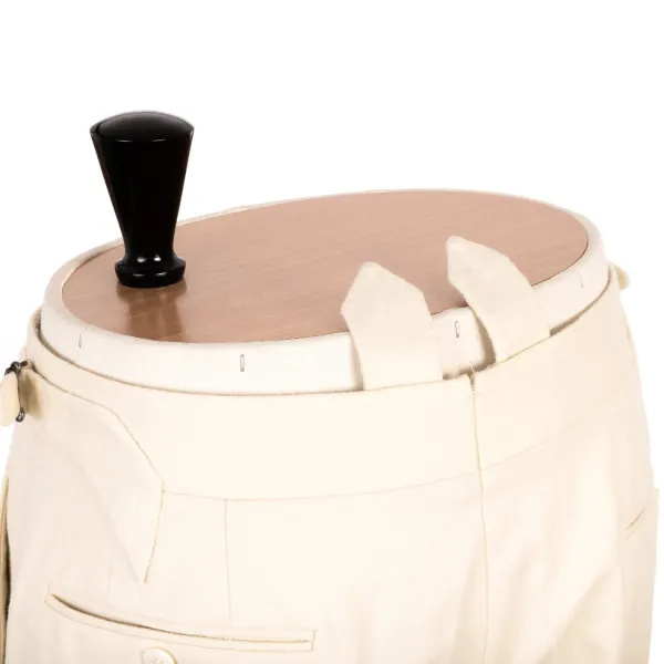 Cesare Attolini Limited Edition: Ivory Pants "Cricket Storico" Made Of English Wool -