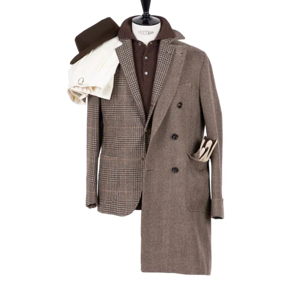 De Petrillo Limited Edition: Jacket "Nuovo Galles" From A Wool Blend - Handmade