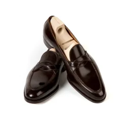 Saint Crispin's Limited Edition: Loafer "Curved Strap" Made Of Original Horween Shell Cordovan