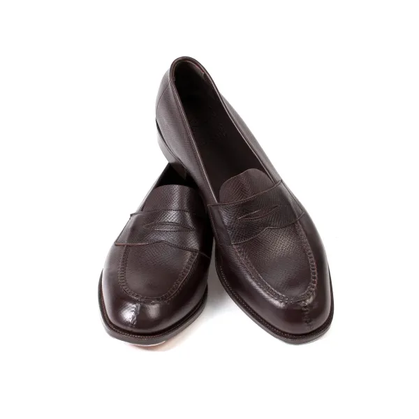 Edward Green Limited Edition: Penny Loafer "Unlined Harrow" In French Calf-Suede -