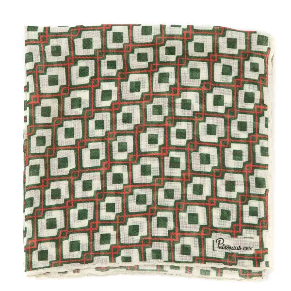 Petronius Limited Edition: Pocket Square "Vintage 55" Made Of Wool And Silk