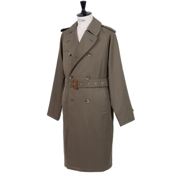 Justo Gimeno Limited Edition X Mj: Coat "Hemingway Trench Coat" In Pure Cotton