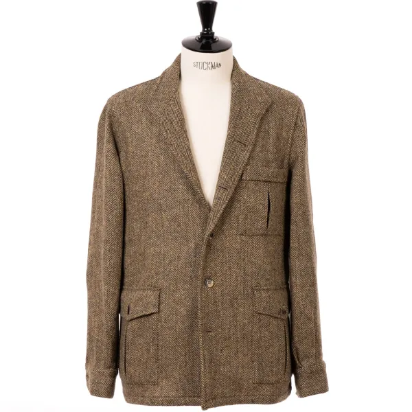 Justo Gimeno Limited Edition X Mj: Hemd-Jacke "Shooting-Teba" Aus Original Harris-T