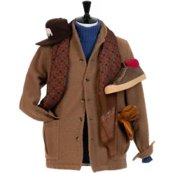 Justo Gimeno Limited Edition X Mj: Hemd-Jacke "Maremma Teba Jacket" Aus Original Ca