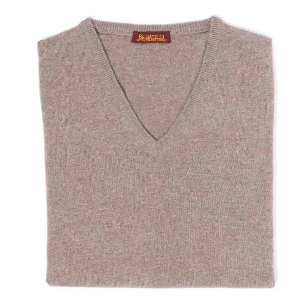 Brigatelli dal 1922 Merino Wool And Cashmere V Sweater - 1 Ply Cashmere Blend