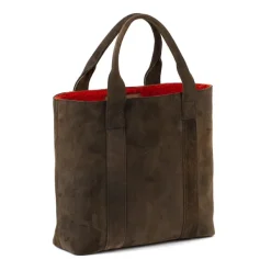 Thomas Riemer Wien Mj Exclusive: Bottle Bag "Cuvee" Made Of Forest Green Goatskin - Handm
