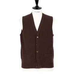 William Lockie Mj Exclusive: Knitted Vest "Rob Waistcoat" Made Of Pure Geelong Lambsw