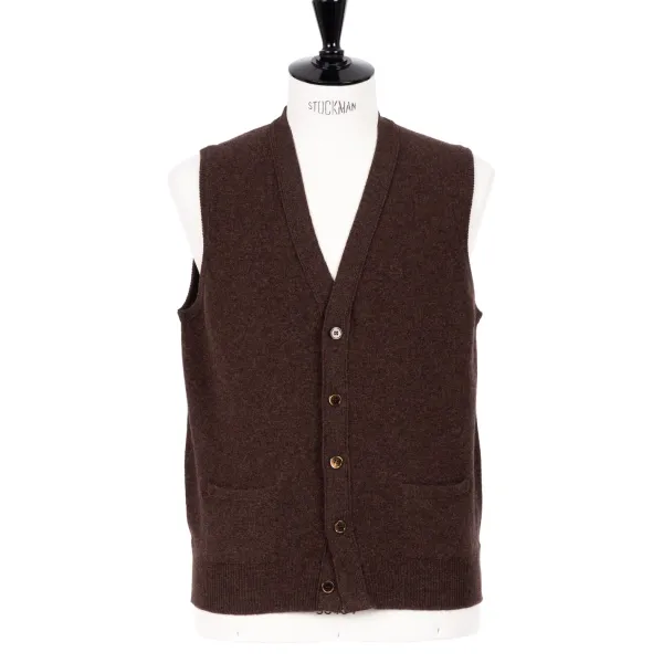 William Lockie Mj Exclusive: Knitted Vest "Rob Waistcoat" Made Of Pure Geelong Lambsw