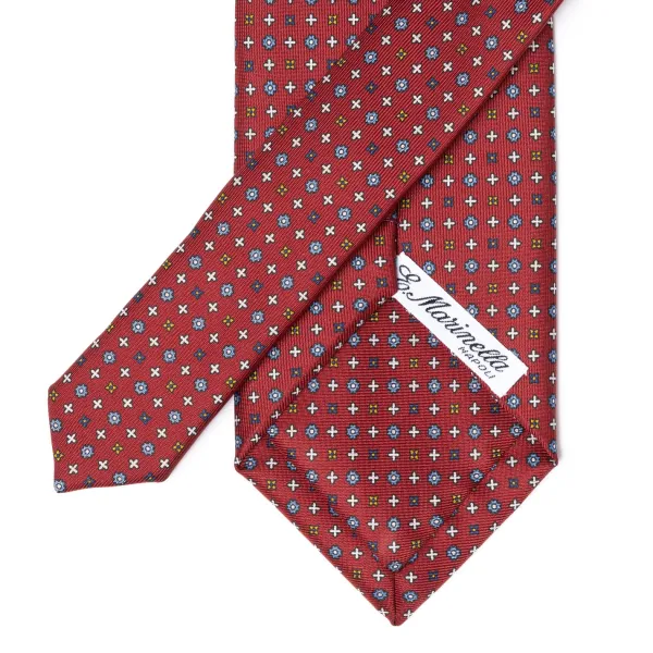E. Marinella Mj Exclusive: Patterned Tie "Classico" Made Of Pure English Silk