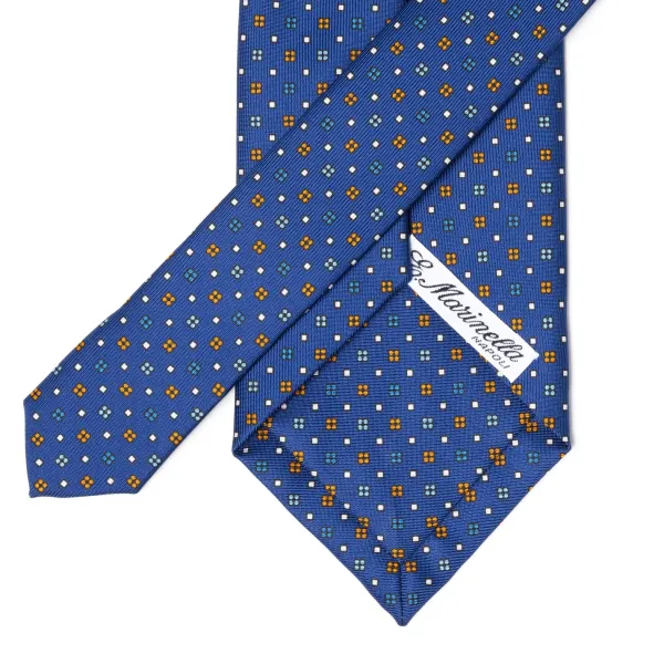 E. Marinella Mj Exclusive: Patterned Tie "Classico" Made Of Pure English Silk