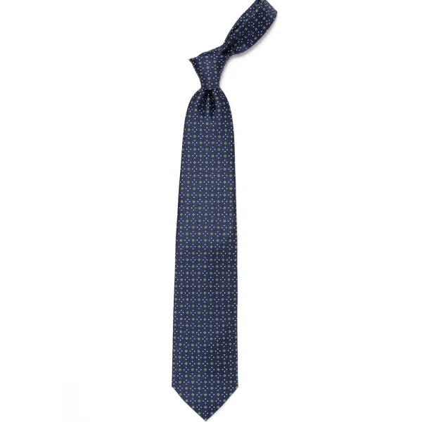 E. Marinella Mj Exclusive: Patterned Tie "Classico" Made Of Pure English Silk