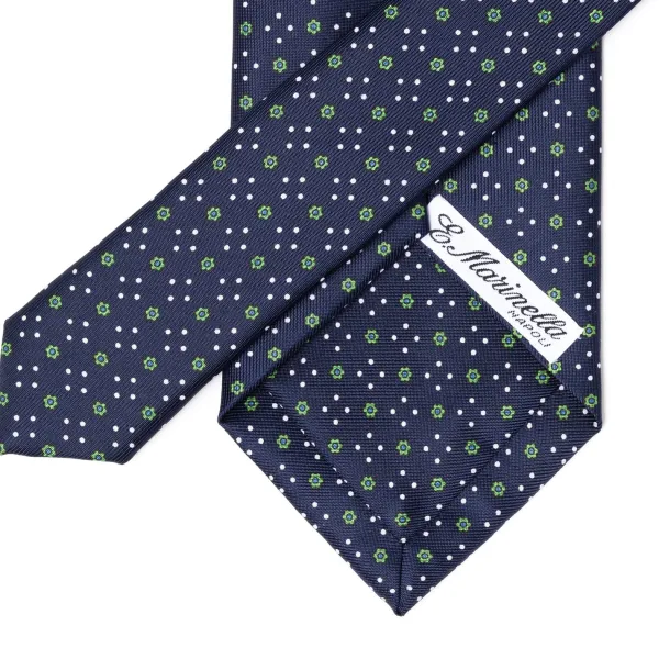 E. Marinella Mj Exclusive: Patterned Tie "Classico" Made Of Pure English Silk