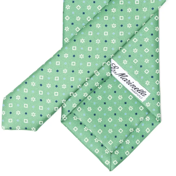 E. Marinella Mj Exclusive: Patterned Tie "Classico" Made Of Pure English Silk