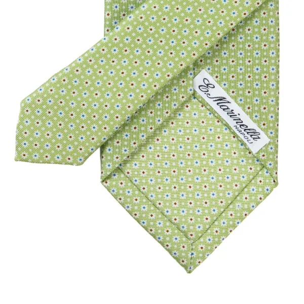 E. Marinella Mj Exclusive: Patterned Tie Made Of Pure English Silk