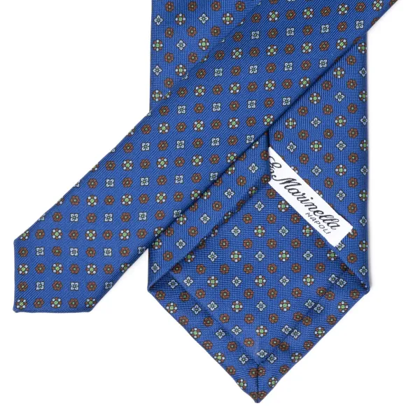 E. Marinella Mj Exclusive: Patterned Tie "Classico" Made Of Pure English Silk